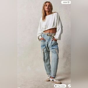 We The Free Hazel Pull-On Drop-Waist Jeans